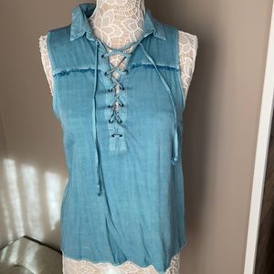 Rock & Republic Canton sleeveless top size small